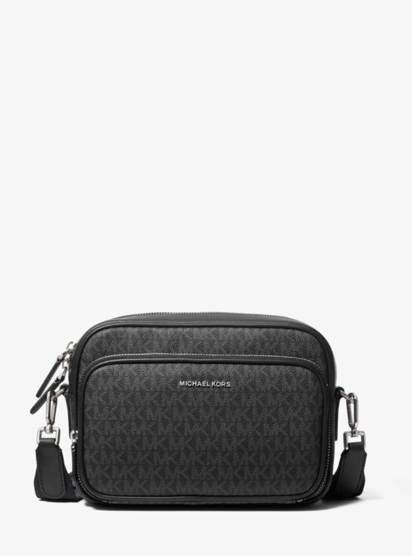Panske Crossbody Kabelka Michael Kors Hudson Logo Čierne - Tasky Michael Kors Nejlevnejsi | IXTBL-4807